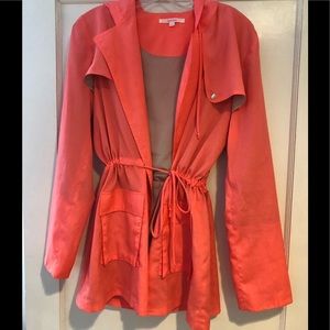 Hot Pink Light Weight Rain Jacket Style